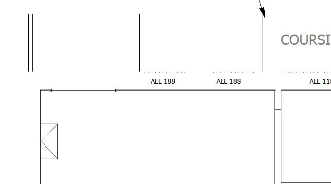 Plan de circulation et d'exposition. Noter la création d'un vrai WC...